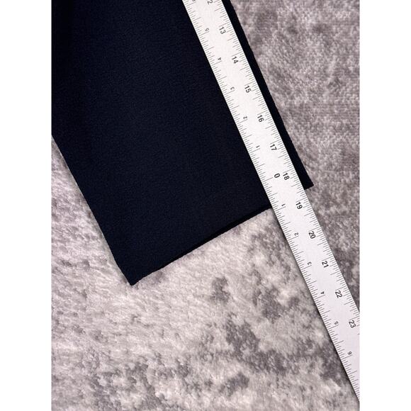 Enza Costa Jumpsuit 2 / US Medium Womens Blue Crepe Wrap Front Wide Leg - Picture 4 of 8